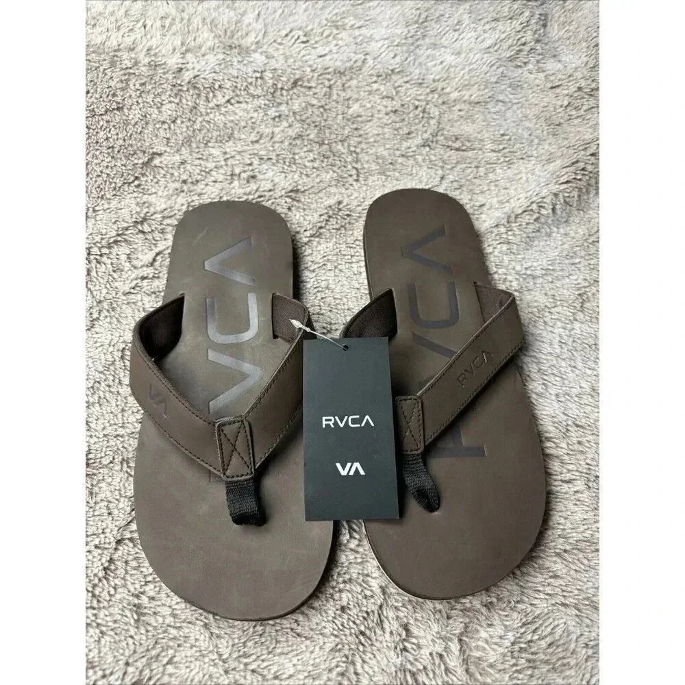 RVCA Mens VA Sport Federal Sandals - Dark Brown Size 9